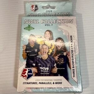 2024 NWSL Women's Soccer Factory Sealed Box Of 24 Cards Plus 1 Sticker